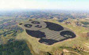 Çin’de panda şeklinde güneş enerjisi santrali