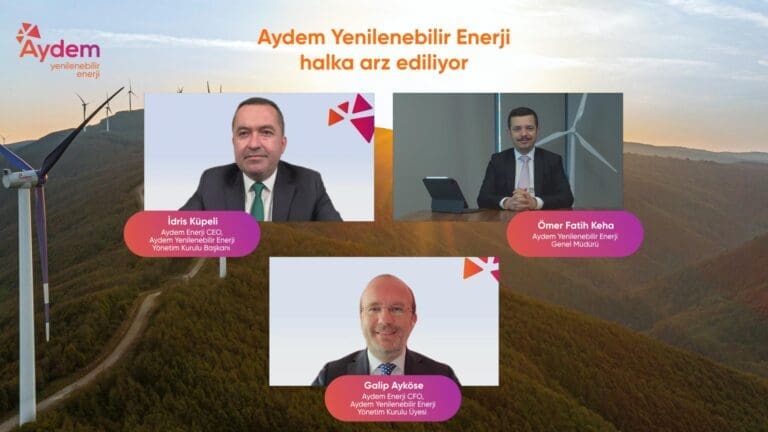 Aydem Yenilenebilir halka arzdan 1 milyar lira gelir hedefliyor Aydem Yenilenebilir Enerji