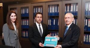 İklim Değişikliği Politika ve Araştırma Derneği toplanan imzaları CHP lideri Kılıçdaroğlu'na teslim etti