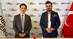 HT Solar Yönetim Kurulu Başkanı Robin Xi ve DBE Energy Yönetim Kurulu Başkanı Mehmet Taha Pınar