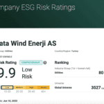 Galata Wind, ESG Risk Derecelendirmesinden Başarıyla Geçti