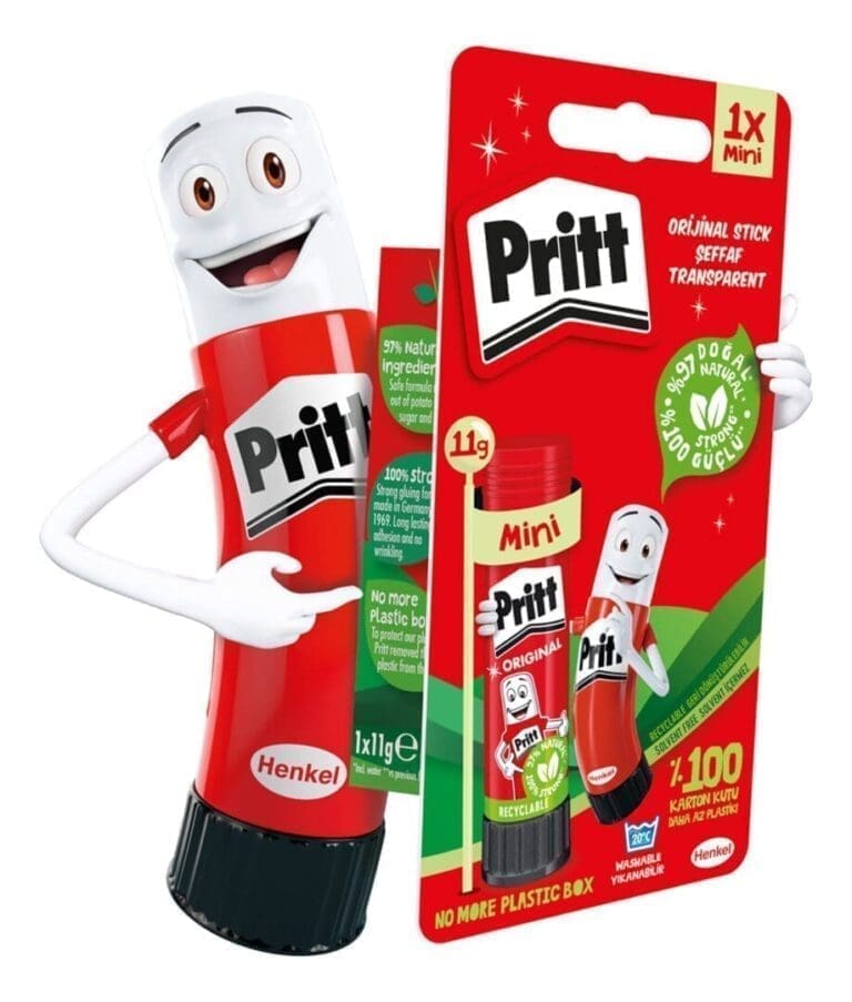 Pritt, plastik içermeyen yüzde 100 karton ambalaj kullanacak Pritt Stick blister