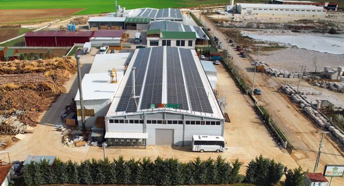 Tokat en büyük çatı üstü güneş enerjisi santrali Ahşap Fabrikası GES Akasya Ahşap Ambalaj