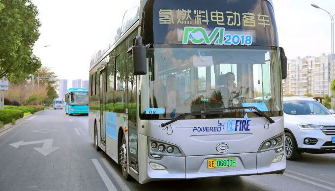 Çin ulaşımda hidrojen yakıtlı araçları teşvik ediyor Hidrojen ile toplu ulaşım