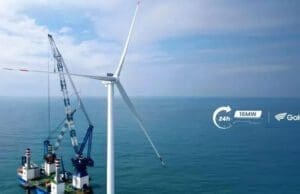 Goldwind rüzgar türbini kurulumu 16 MW deniz üstü rüzgar türbini Yenilenebilir enerji rekorları