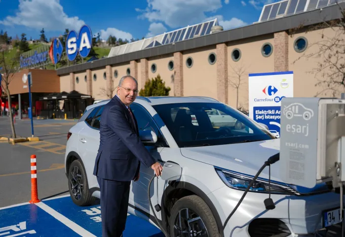 CarrefourSA Elektrikli Araç Şarj İstasyonları Türkiye'de Elektrikli Araç Altyapısı Yeşil Ulaşım ve Sürdürülebilirlik