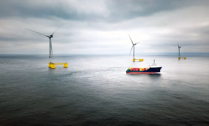 Yüzer rüzgar santrali WindFloat Atlantic Deniz üstü rüzgar enerjisi inovasyonu Ekstrem hava koşullarına dayanıklı rüzgar türbinleri