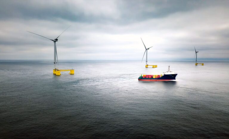 Dünyanın ilk yarı batırılabilir yüzer rüzgar santrali fırtınalara meydan okuyor Yüzer rüzgar santrali WindFloat Atlantic Deniz üstü rüzgar enerjisi inovasyonu Ekstrem hava koşullarına dayanıklı rüzgar türbinleri