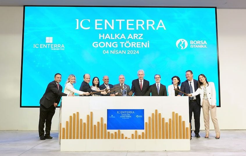 Borsa İstanbul'da IC Enterra Yenilenebilir Enerji için Gong Töreni