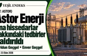 Astor Enerji, ana hissedarları hakkındaki tedbirlerin kaldırıldığını açıkladı Astor Enerji ana hissedarları hakkındaki tedbirlerin kaldırılmasını duyuran Yeşil Endeks görseli.