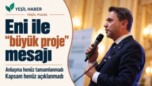 Bayraktar: İtalyan Eni ile petrolde büyük bir proje için yakında duyuru yapmayı umuyorum Enerji Bakanı Bayraktar'ın Eni ile petrolde büyük proje sinyalini anlatan Yeşil Pulse görseli; açık denizde sondaj gemisi