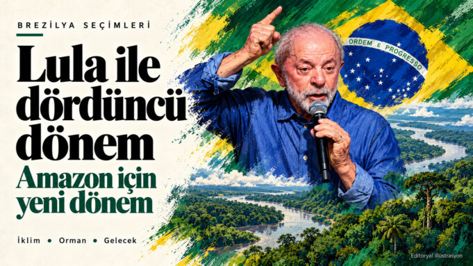 Brezilya seçim sonuçları ve Lula’nın dördüncü dönemi için Brezilya bayrağı ve Amazon ormanlarıyla hazırlanan editoryal illüstrasyon Brezilya seçim sonuçları ve Lula’nın dördüncü dönemi için Brezilya bayrağı ve Amazon ormanlarıyla hazırlanan editoryal illüstrasyon