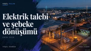 Kent, sanayi ve elektrikli araç şarjını besleyen dağıtım şebekesinin temsili görünümü.