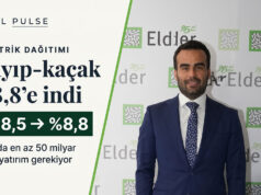 ELDER Başkanı Barış Erdeniz’in fotoğrafıyla kayıp-kaçak oranının yüzde 18,5'ten yüzde 8,8'e indiğini anlatan Yeşil Pulse kartı