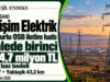 Girişim Elektrik’in Sungurlu OSB iletim hattı ihalesindeki birinciliğini ve 284,7 milyon TL ihale baz bedelini gösteren Yeşil Endeks görseli.