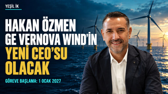 Hakan Özmen’in rüzgâr türbinleriyle hazırlanmış editoryal kolajı; GE Vernova Wind CEO’luğu için 1 Ocak 2027 tarihi. Hakan Özmen’in rüzgâr türbinleriyle hazırlanmış editoryal kolajı; GE Vernova Wind CEO’luğu için 1 Ocak 2027 tarihi.