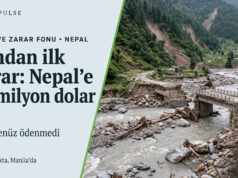 BM Kayıp ve Zarar Fonu’ndan ilk karar: Nepal’e 20 milyon dolar BM Kayıp ve Zarar Fonu'nun Nepal'e 20 milyon dolar ayırma kararını anlatan Yeşil Pulse görseli; selden zarar görmüş Himalaya vadisi