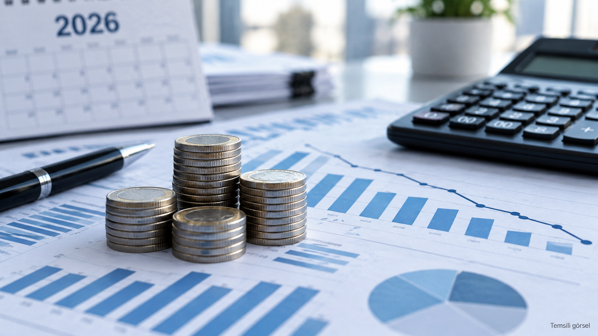 Kontrolmatik'in 2026 yılında yaşadığı borç ödeme aksaklıklarını simgeleyen finansal grafik ve madeni paralar