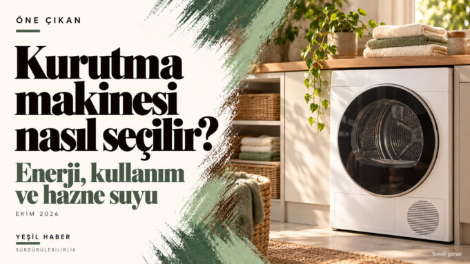 Kurutma makinesi nasıl seçilir başlığı yanında ahşap tezgâh altında beyaz bir kurutucu ve katlanmış havlular. Kurutma makinesi nasıl seçilir başlığı yanında ahşap tezgâh altında beyaz bir kurutucu ve katlanmış havlular.