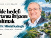 Prof. Dr. Mikdat Kadıoğlu portresi ve kent seli riskini azaltmayı anlatan temsili İstanbul kompozisyonu.
