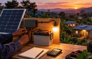 Şebekeden bağımsız güneşte finansmanın yüzde 70’i üç şirkette Küçük güneş paneli, kapalı batarya ve LED aydınlatmayla şebekeden bağımsız elektriği anlatan yapay zeka üretimi temsili sahne