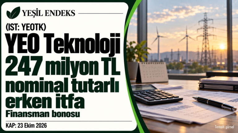 YEO Teknoloji, 247 milyon TL nominal tutarlı bonoyu erken itfa etti Finansal planlama belgeleri, hesap makinesi, dizüstü bilgisayar ve masa takvimiyle borç yönetimini gösteren temsili çalışma ortamı.
