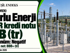 Zorlu Enerji’nin JCR kredi notu BB (tr) seviyesine indirildi Zorlu Enerji’nin JCR kredi notunun BB (tr) seviyesine indirilmesini ve negatif görünümünü aktaran Yeşil Endeks görseli.